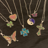 COLLAR DE CADENA QUE CAMBIA DE COLOR CON TEMPERATURA DE LOS 90